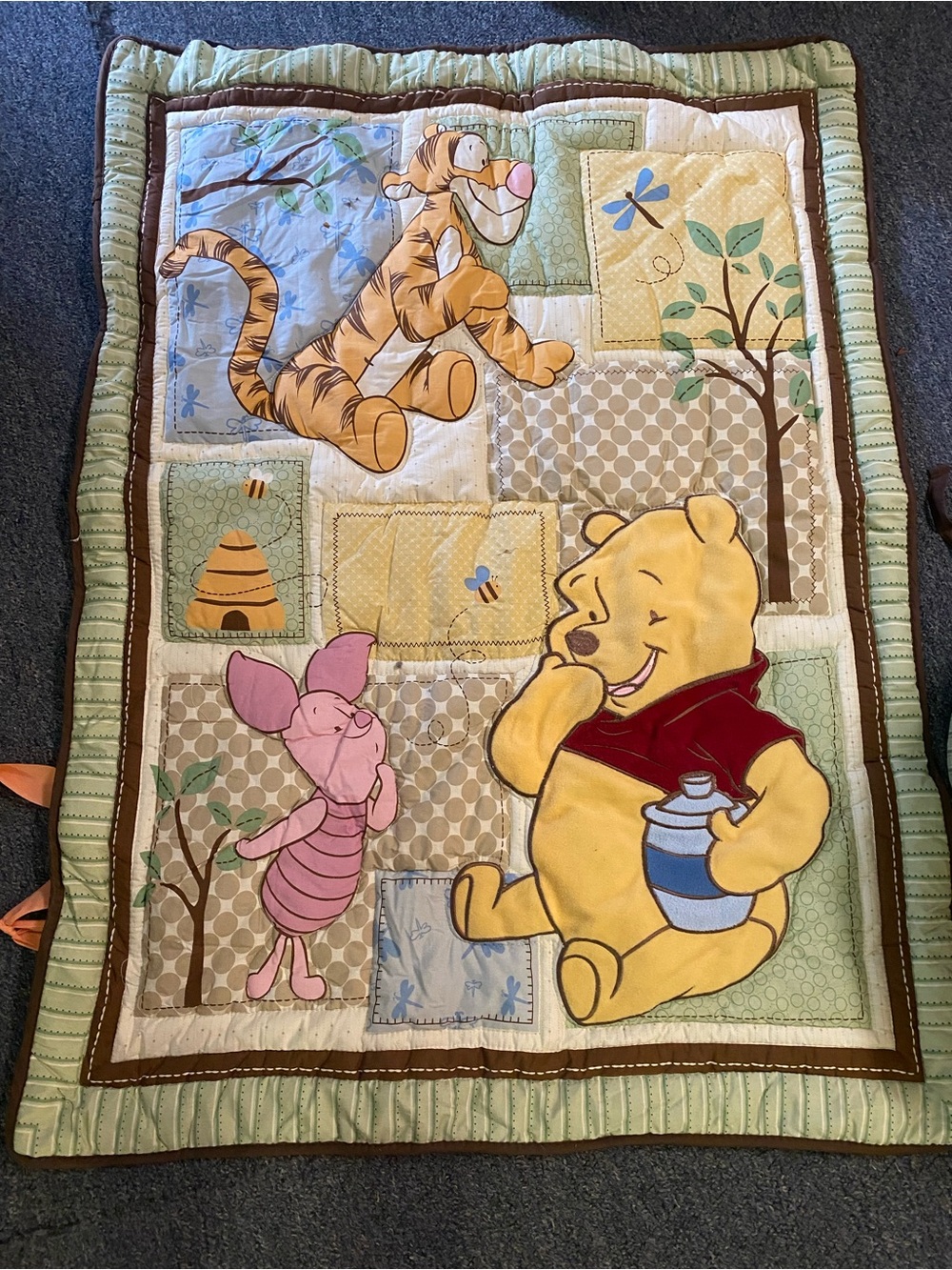 Disney Winnie The Pooh And Piglet Comforter Baby Blanket quilt